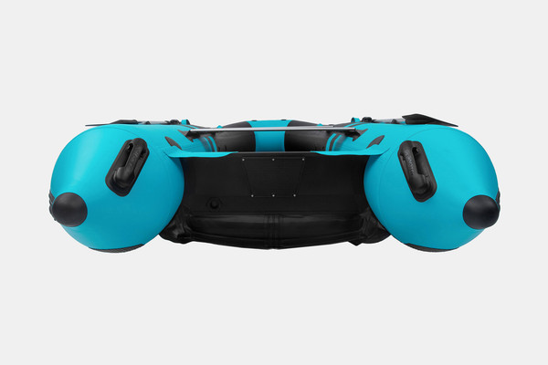 Изображение товара Надувная лодка GLADIATOR E350PRO (черный/бирюзовый)