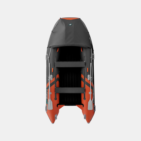 Изображение товара Надувная лодка GLADIATOR E380PRO (оранжевый/темно-серый)