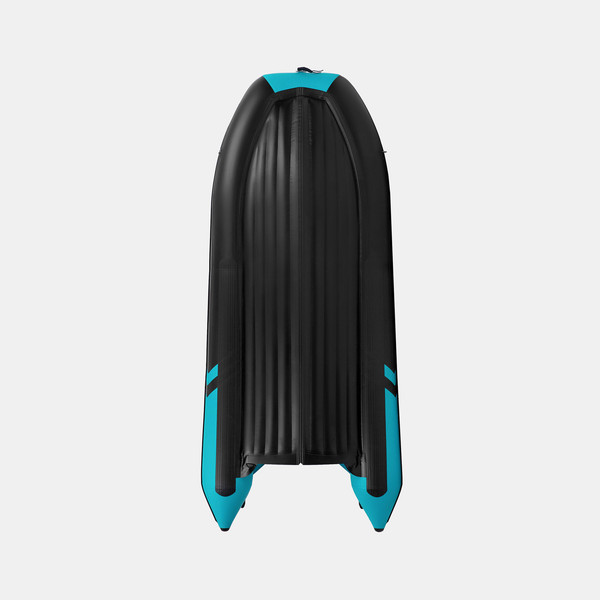 Изображение товара Надувная лодка GLADIATOR E450PRO (черный/бирюзовый)