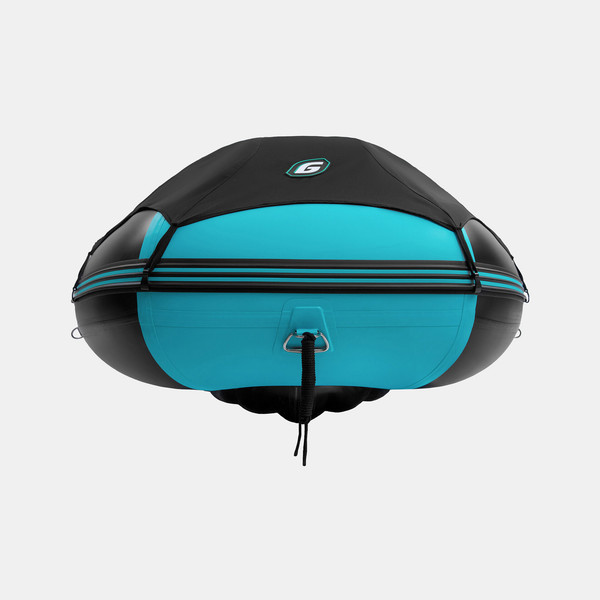 Изображение товара Надувная лодка GLADIATOR E450PRO (черный/бирюзовый)