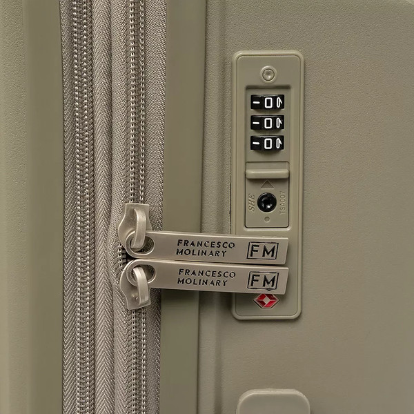 Изображение товара Чемодан на колесах Francesco Molinary 344-8038/3-24GGN (серый/зеленый)