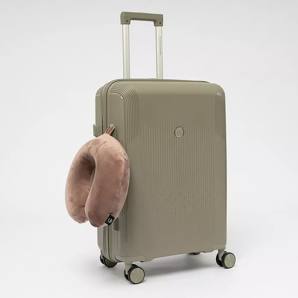 Изображение товара Чемодан на колесах Francesco Molinary 344-8038/3-24GGN (серый/зеленый)