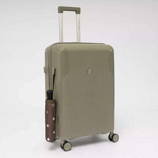 Изображение товара Чемодан на колесах Francesco Molinary 344-8038/3-24GGN (серый/зеленый)