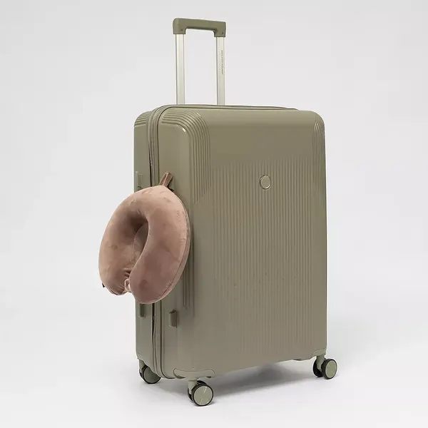 Изображение товара Чемодан на колесах Francesco Molinary 344-8038/3-28GGN (серый/зеленый)