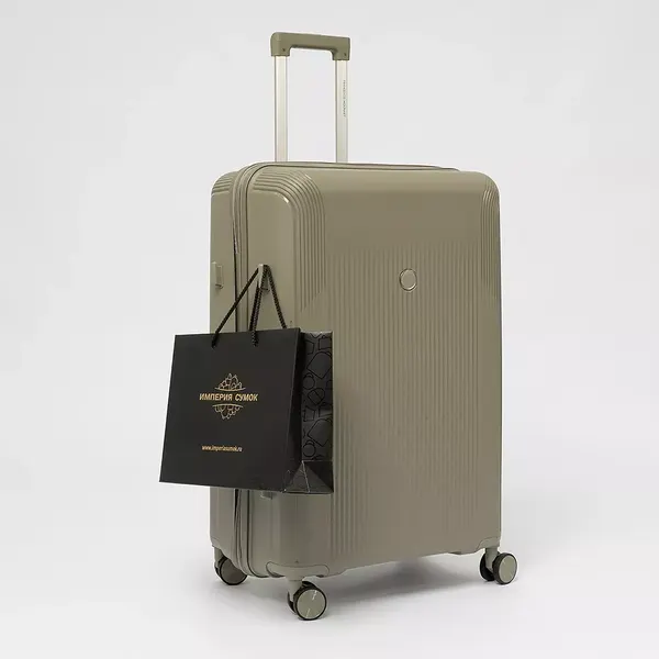 Изображение товара Чемодан на колесах Francesco Molinary 344-8038/3-28GGN (серый/зеленый)