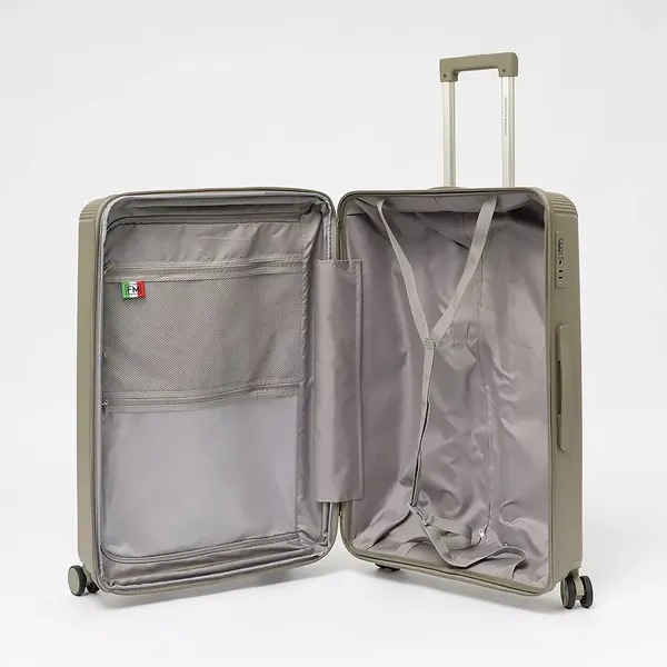 Изображение товара Чемодан на колесах Francesco Molinary 344-8038/3-28GGN (серый/зеленый)