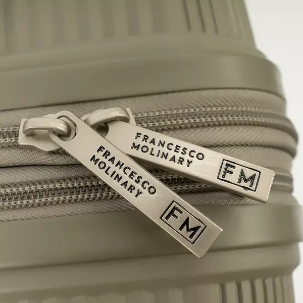 Изображение товара Чемодан на колесах Francesco Molinary 344-8038/3-28GGN (серый/зеленый)