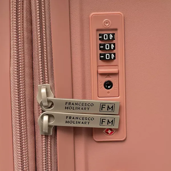 Изображение товара Чемодан на колесах Francesco Molinary 344-8038/2-24PNK (розовый)