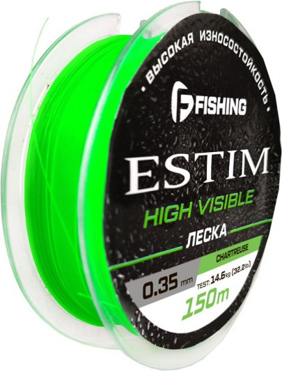 Изображение товара Леска монофильная F-Fishing Estim Neon 150м / FENC-035 (0.35мм)