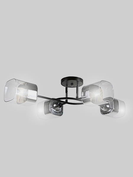 Изображение товара Люстра Aitin-Pro НПБ 02-4x60-101 / 96297/4 (черный/хром)