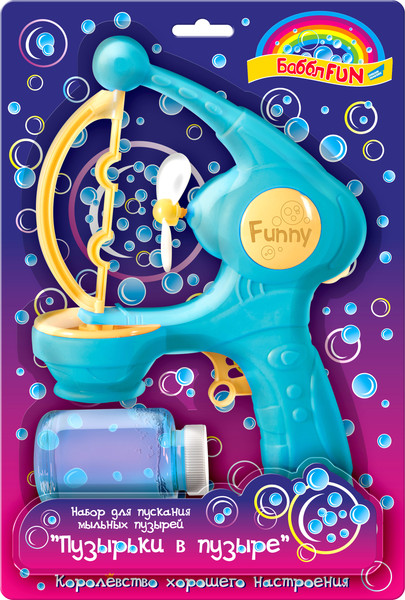 Изображение товара Генератор мыльных пузырей детский Dream Makers BubbleFun Пузырьки в пузыре / HL101