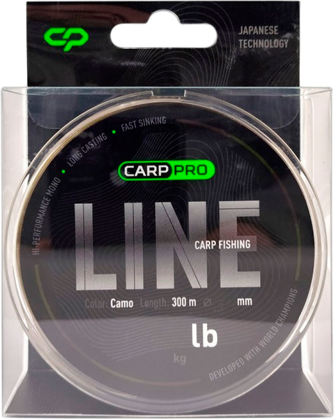 Изображение товара Леска монофильная Carp Pro Camo 300м / CP5303-370 (0.370мм)