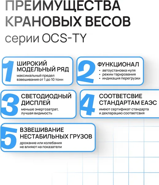 Изображение товара Весы крановые TOR OCS-TY 1T (G) / 1028536