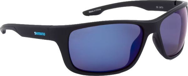 Изображение товара Очки солнцезащитные Shimano Antares Matte Black & Blue Mirror / SHMGFMBBM