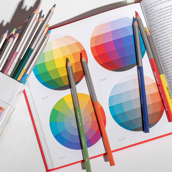 Изображение товара Набор цветных карандашей Малевичъ GrafArt Pro / 194520 (6шт, шоколадный 520)