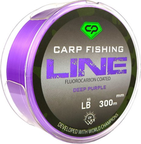 Изображение товара Леска флюорокарбоновая Carp Pro Fluorocarbon Coated Deep Purple 300м / CP5003-028 (0.286мм)