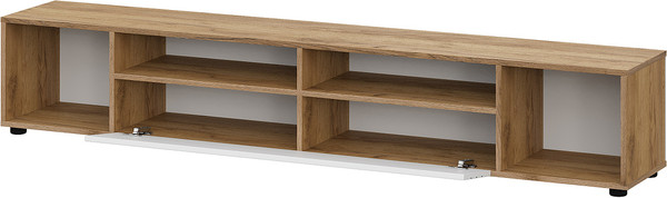 Изображение товара Тумба Mio Tesoro Байкал для телевидеоаппаратуры (дуб золотистый/белый матовый)