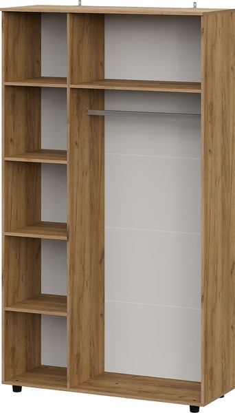 Изображение товара Шкаф Mio Tesoro Байкал трехстворчатый (дуб золотистый/белый матовый)