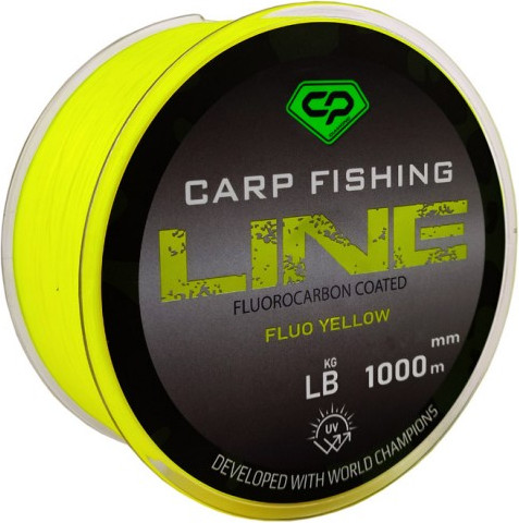 Изображение товара Леска флюорокарбоновая Carp Pro Fluorocarbon Coated Fluo Yellow 1000м / CP5110-030 (0.309мм)