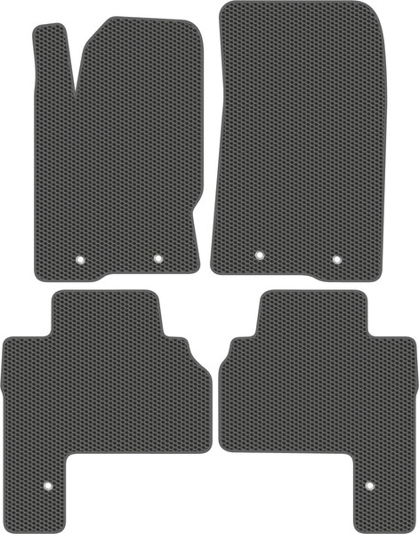 Изображение товара Комплект ковриков для авто Alicosta 2483_1_сер для SsangYong Kyron SUV 2006-2016 (EVA соты, серый)
