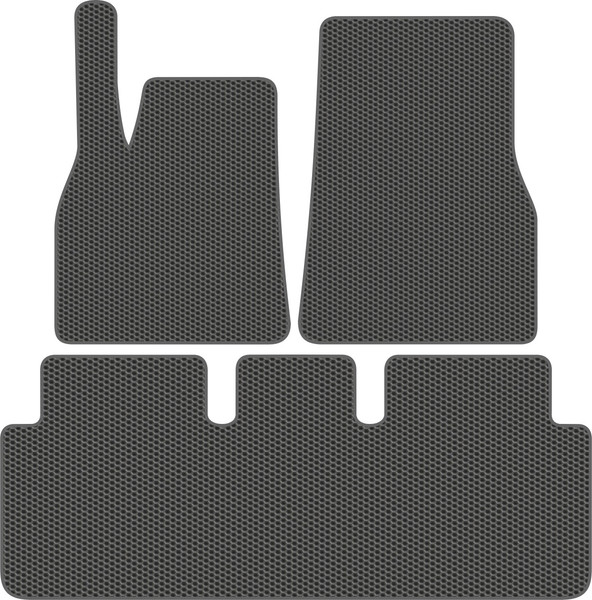 Изображение товара Комплект ковриков для авто Alicosta 1958_1_сер для Tesla Model S II лифтбек/PLAID 2021-н.в. (EVA соты, серый)