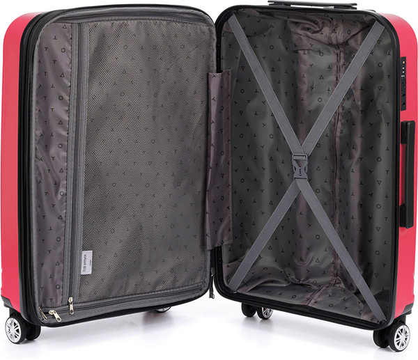 Изображение товара Чемодан на колесах Torber В Отпуск / T1907C-M (ярко-розовый)