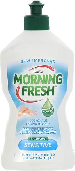 Изображение товара Средство для мытья посуды Morning Fresh Sensitive Aloe Vera суперконцентрат (400мл)