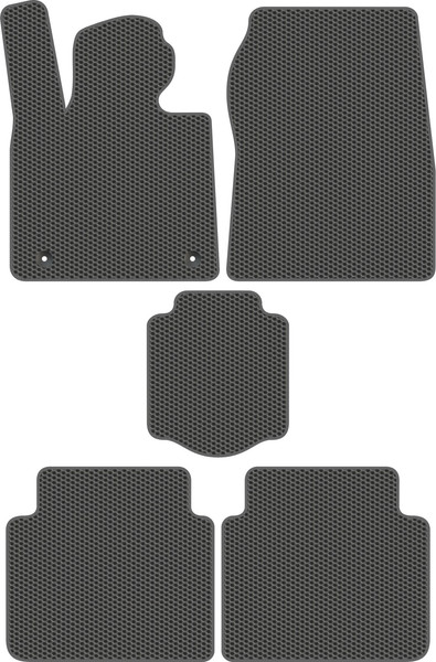 Изображение товара Комплект ковриков для авто Alicosta 2515_1_сер для Xpeng P7 I седан/P7 2020-н.в. (EVA соты, серый)