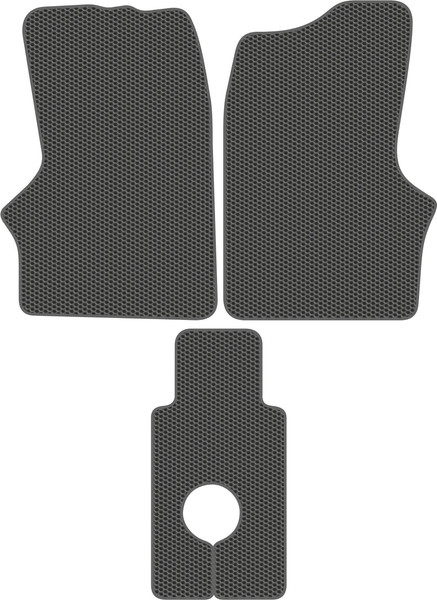 Изображение товара Комплект ковриков для авто Alicosta 2525_1_сер для ГАЗ ГАЗель 1995-н.в. (EVA соты, серый)