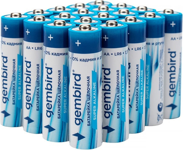 Изображение товара Комплект батареек Gembird GB-LR6-20B (20шт)