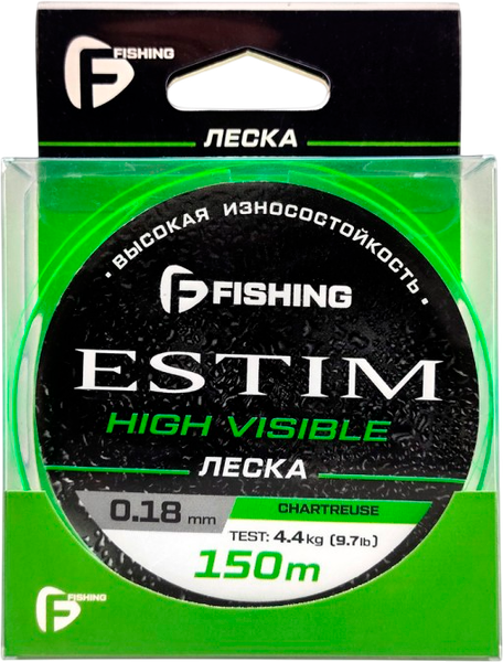 Изображение товара Леска монофильная F-Fishing Estim Neon 150м / FENC-018 (0.18мм)