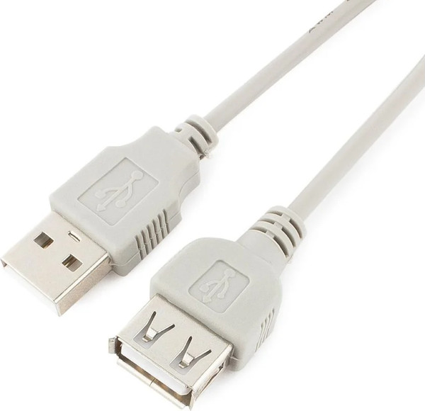 Изображение товара Удлинитель кабеля Cablexpert CC-USB2-AMAF-6-N (серый)