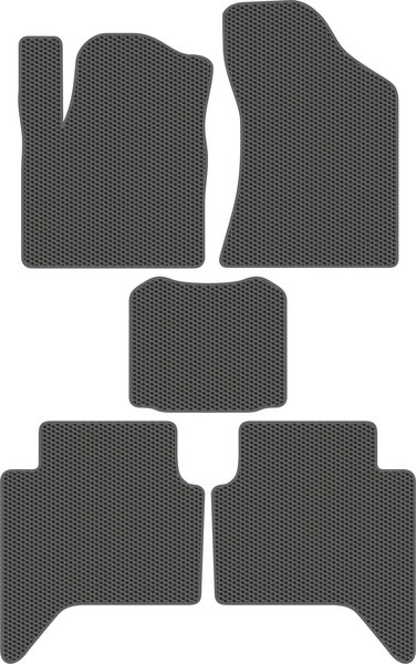 Изображение товара Комплект ковриков для авто Alicosta 2599_1_сер для Changan Hunter Plus I пикап 2022-н.в. (EVA соты, серый)