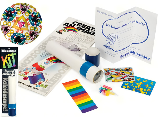 Изображение товара Развивающий игровой набор Gemini Калейдоскоп Деко со сменными стеклами-камушками / 89072