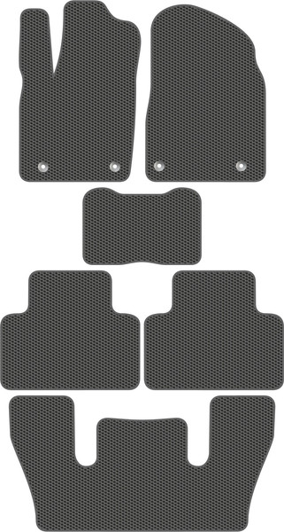 Изображение товара Комплект ковриков для авто Alicosta 2646_1_сер для Dodge DURANGO III SUV +3ряд 2011-н.в. (EVA соты, серый)