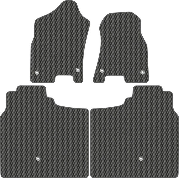 Изображение товара Комплект ковриков для авто Alicosta 2647_1_сер для Dodge Ram V пикап/1500 Crew Cab 2018-н.в. (EVA соты, серый)