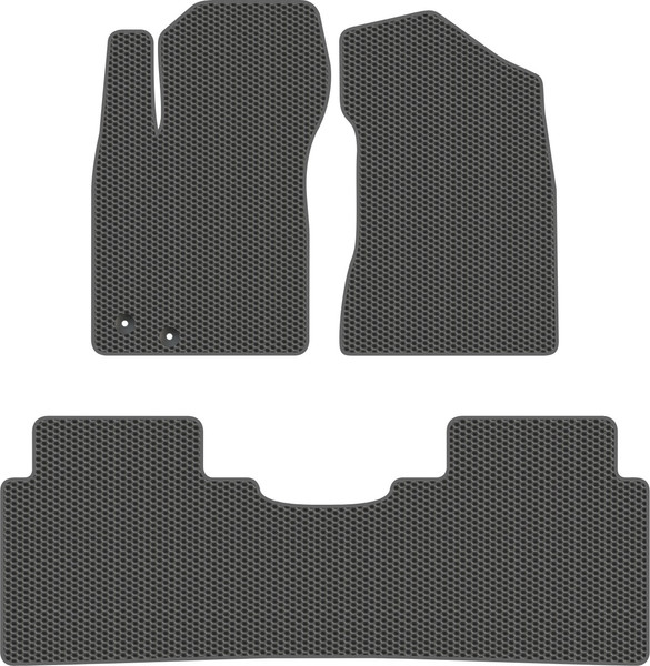 Изображение товара Комплект ковриков для авто Alicosta 2648_1_сер для Dongfeng DF6 I пикап 2022-н.в. (EVA соты, серый)