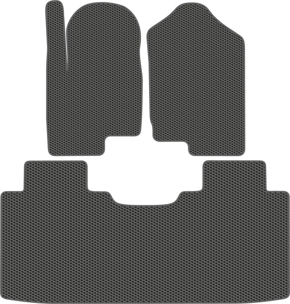 Изображение товара Комплект ковриков для авто Alicosta 3008_1_сер для Foton Mars 9 I пикап +задний ряд 2023-н.в. (EVA соты, серый)