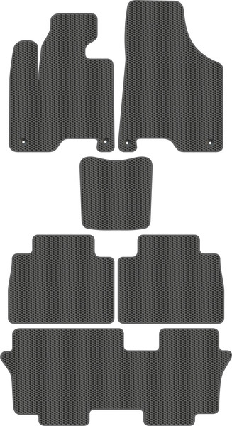 Изображение товара Комплект ковриков для авто Alicosta 3011_1_сер для GAC GS8 I SUV/J2F5/J2F5B +3 ряд 2016-н.в. (EVA соты, серый)