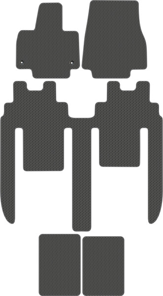 Изображение товара Комплект ковриков для авто Alicosta 3030_1_сер для HiPhi X I SUV 2020-н.в. (EVA соты, серый)