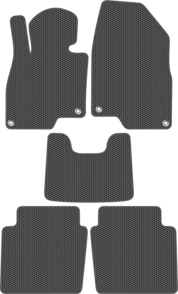 Изображение товара Комплект ковриков для авто Alicosta 3038_1_сер для Hongqi H5 II седан 2022-н.в. (EVA соты, серый)