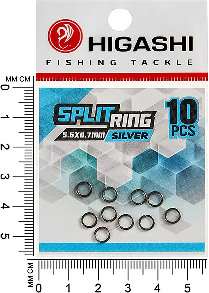 Изображение товара Набор заводных колец Higashi Split ring 5.6x0.7mm / 01938 (Silver)