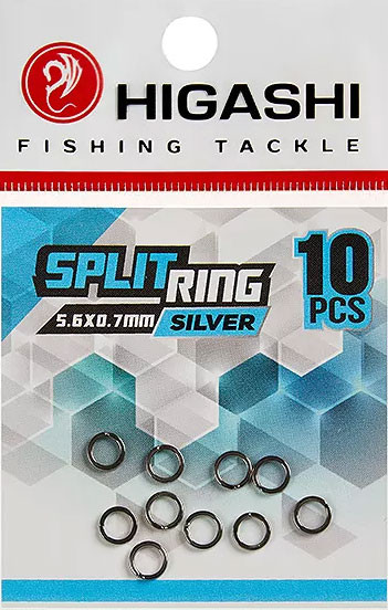Изображение товара Набор заводных колец Higashi Split ring 5.6x0.7mm / 01938 (Silver)