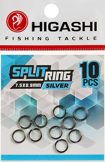 Изображение товара Набор заводных колец Higashi Split ring 7.5x0.9mm / 01935 (Silver)