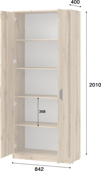 Изображение товара Шкаф Involux Престон 226H074 (дуб натюрель)