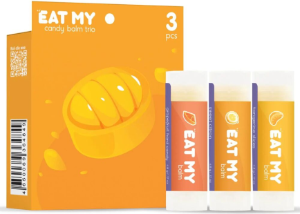 Изображение товара Набор бальзамов для губ Eat My Цитрусовые капли (3шт)