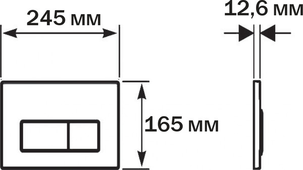 Изображение товара Инсталляция для унитаза Aquatek Pneumo S50 INSP01.KKI02.PNS09 (с кнопкой и креплением)