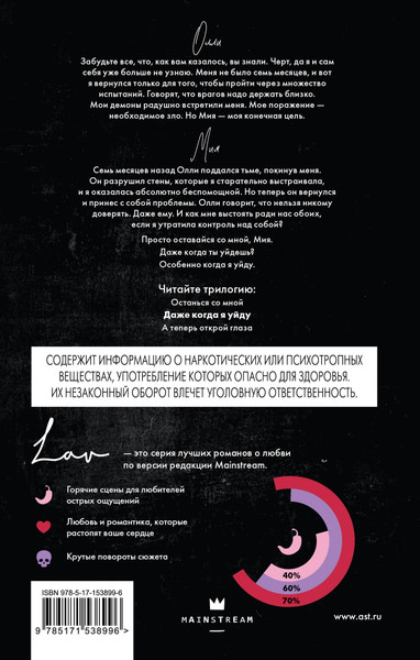 Изображение товара Книга АСТ Даже когда я уйду, твердая обложка (Фиорина Николь)