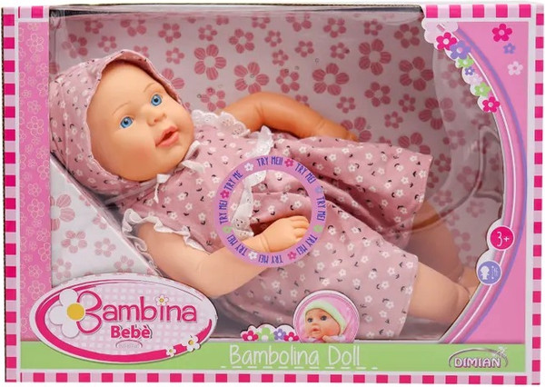 Изображение товара Пупс Bambina Bebe Девочка в розовом платье / BD1631-1
