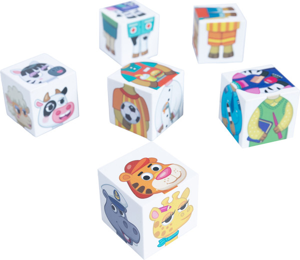 Изображение товара Развивающий игровой набор Baby Toys Умные кубики. Зверофессии / 05829